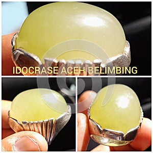 Idocrase Aceh stone from aceh Indonesia photo