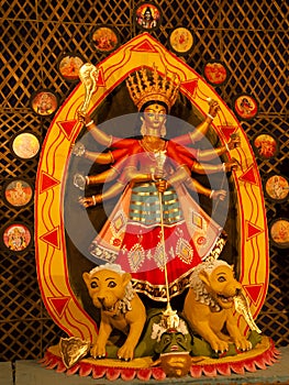 Idol of goddess Devi Durga