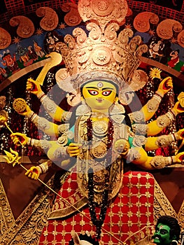 Idol of Indian Goddess Durga