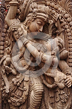 Idol of lord krishna photo