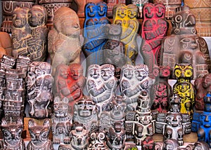 Idols at mercado de las brujas in Bolivia photo
