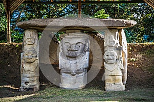 Idols in national park san augustin photo