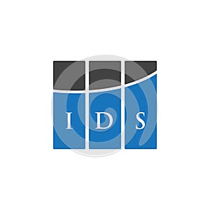 IDS letter logo design on WHITE background. IDS creative initials letter logo concept. IDS letter design
