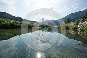 Idylic small river / torrent in Austria