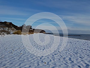 Beach in winter