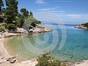 Idyllic adriatic bay photo