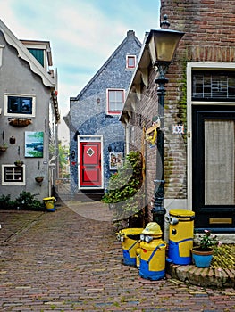 Idyllic architecture in Marken, Holland