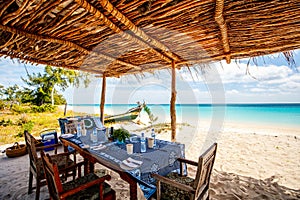 Idyllic beach in Africa