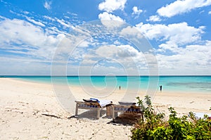 Idyllic beach in Africa