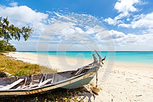 Idyllic beach in Africa