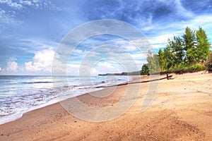 Idyllic beach of Andaman Sea in Koh Kho Khao photo