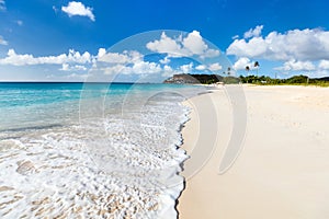 Idyllic beach at Caribbean