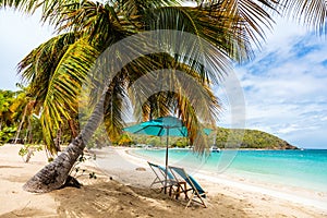 Idyllic beach at Caribbean