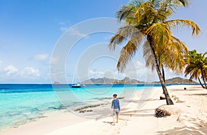 Idyllic beach at Caribbean