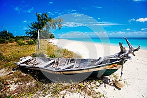 Idyllic beach at Caribbean