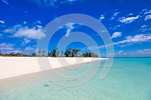 Idyllic beach at Caribbean