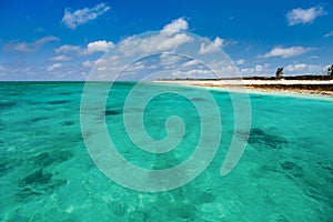 Idyllic beach at Caribbean