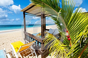 Idyllic beach at Caribbean