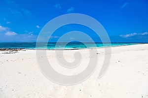 Idyllic beach at Caribbean