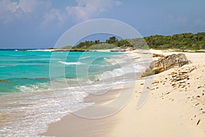 Idyllic beach of Caribbean Sea