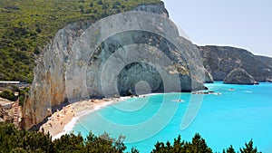 Idyllic Beach Lefkada Greek Islands Greece
