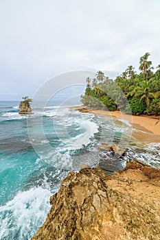 Idyllic beach Manzanillo Costa Rica