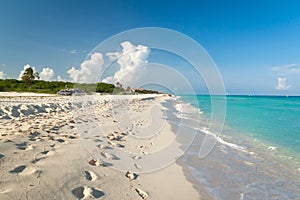 Idyllic beach in Playacar photo