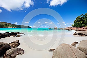 Idyllic beach in Seychelles