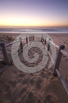 Idyllic beach sunrise