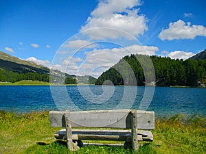 Idyllic bench