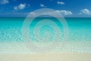 Idyllic caribbean beach