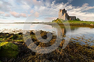 Idyllic castle at sunset photo