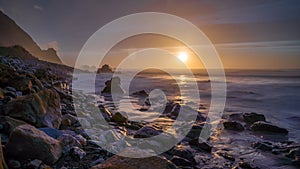 Idyllic Coastal Stone Sea Beach