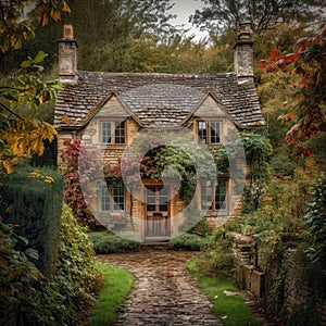 Idyllic English Cottage in the Countryside