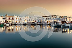 The idyllic fishing village Naousa, Cyclades, Paros, Greece
