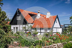 Idyllic half-timbered house on Bornholm photo