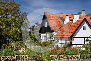 Idyllic half-timbered house on Bornholm photo