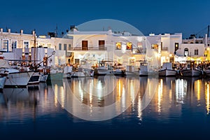 The idyllic harbour of Naousa village, Paros