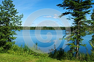 Idyllic lake in Gaspesie