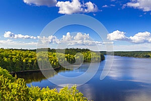 Idyllic lake scenery in Sweden