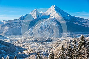 Idyllic landscape in the Bavarian Alps, Berchtesgaden, Germany