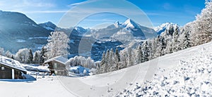 Idyllic landscape in the Bavarian Alps, Berchtesgaden, Germany