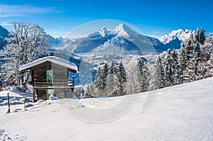 Idyllic landscape in the Bavarian Alps, Berchtesgaden, Germany