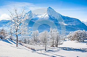 Idyllic landscape in the Bavarian Alps, Berchtesgaden, Germany