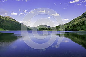 Idyllic landscape of Lake District National Park, Cumbria, UK photo