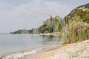 Idyllic landscape at lake Garda