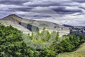 Idyllic landscape of Peak District National Park, Derbyshire, Uk