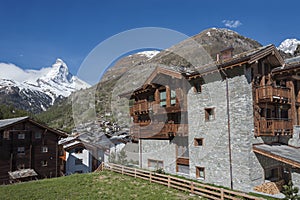 Idyllic landscape of Swiss