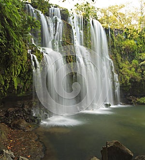 Idyllic Llano de Cortes Waterfalls photo