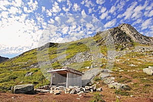 Idyllic mountain hut